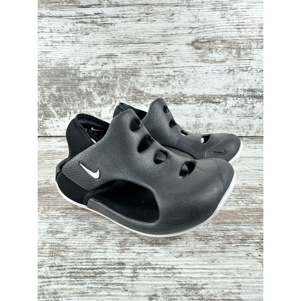 Toddler Nike Sunray Protect 3 Black/White Sandals Sz 8C Athletic